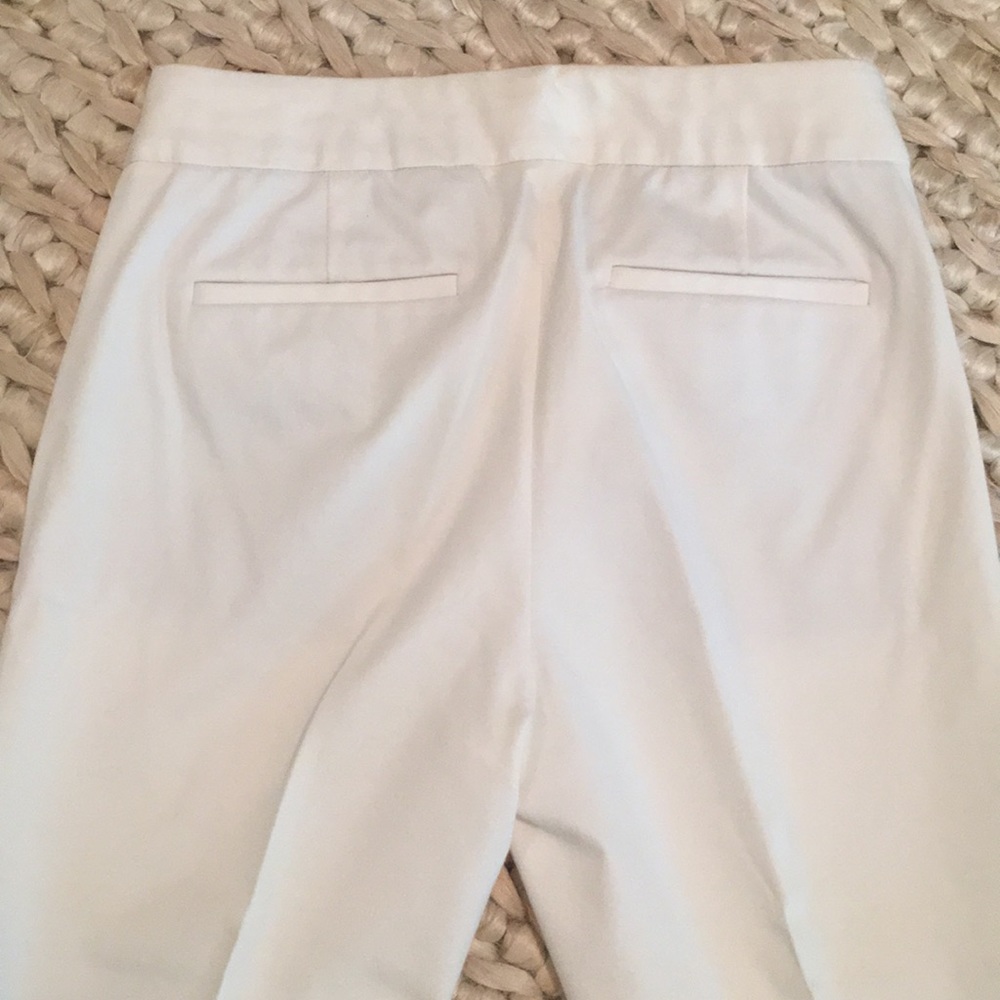Women's J Crew Formal White Pants; Size 00 - Picture 4 of 7